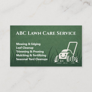 Clean Cut Lawn Care  Business Card