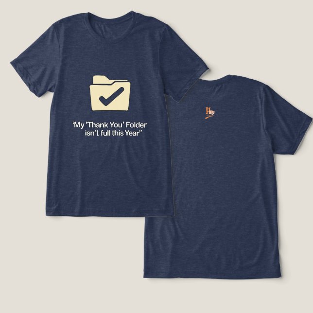 Clean Design FunnyTech Style Tri-Blend Shirt (Design Front & Back)