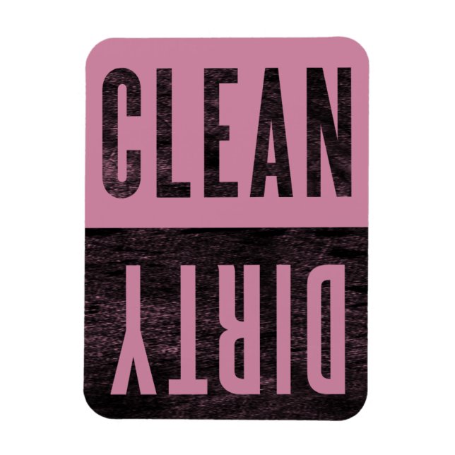 Clean | Dirty Cashmere Rose Dishwasher Magnet (Vertical)