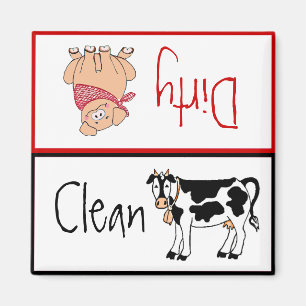Clean/Dirty Country Kitchen Dishwasher Magnet