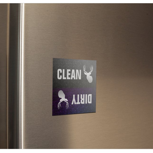 Clean Dirty Deer Buck Dishwasher Magnet (Creator Uploaded)