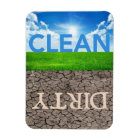 Clean Dirty Dishwasher 3"X4" magnet
