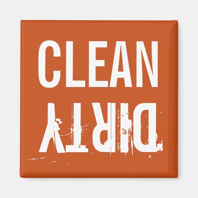 Clean Dirty Dishwasher Kitchen Magnet (Front)