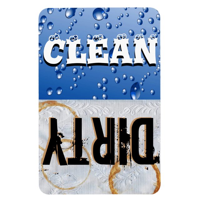 Clean & Dirty Dishwasher Large Vinyl Magnet (Vertical)