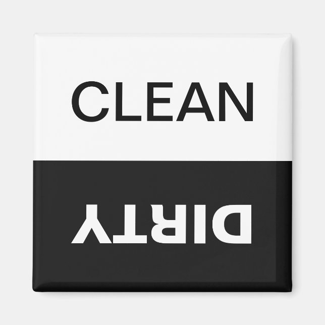 Clean/Dirty Dishwasher Magnet (Front)