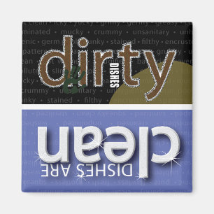 Clean Dirty Dishwasher Magnet