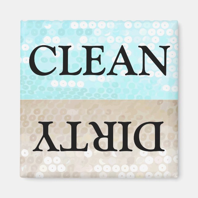 Clean Dirty Dishwasher magnet (Front)