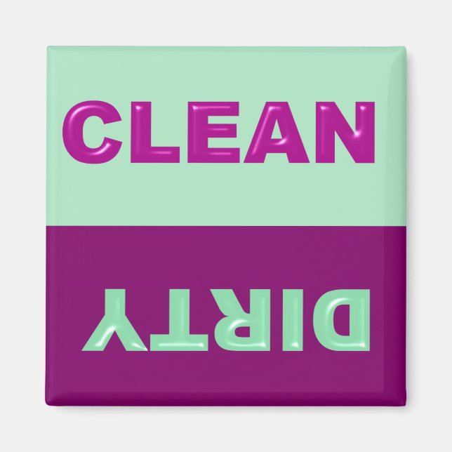 Clean Dirty Dishwasher magnet (Front)