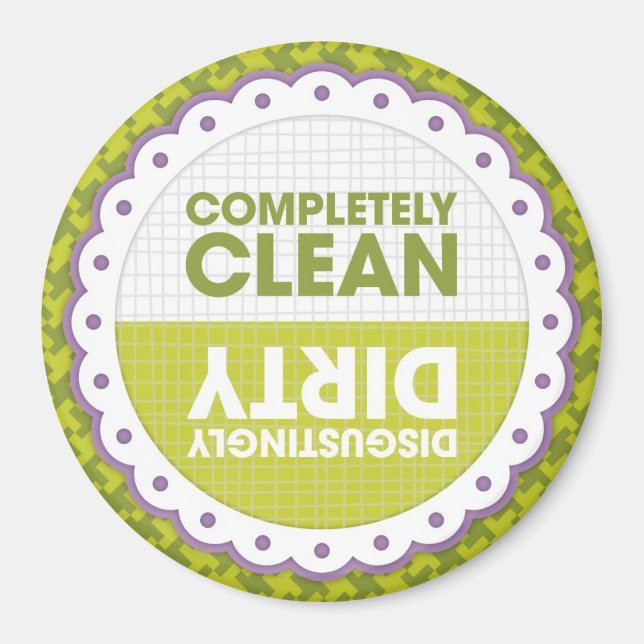 Clean Dirty Dishwasher Magnet (Front)