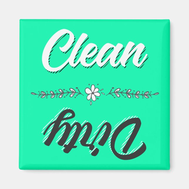 Clean Dirty Dishwasher Magnet (Front)