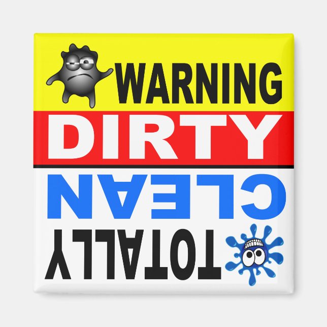 Clean Dirty Dishwasher magnet (Front)