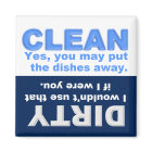 Clean Dirty Dishwasher magnet