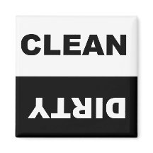 Clean Dirty Dishwasher magnet