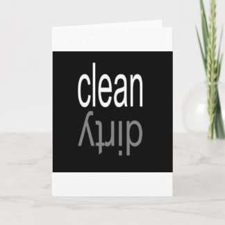 Clean/Dirty Dishwasher Magnet Card