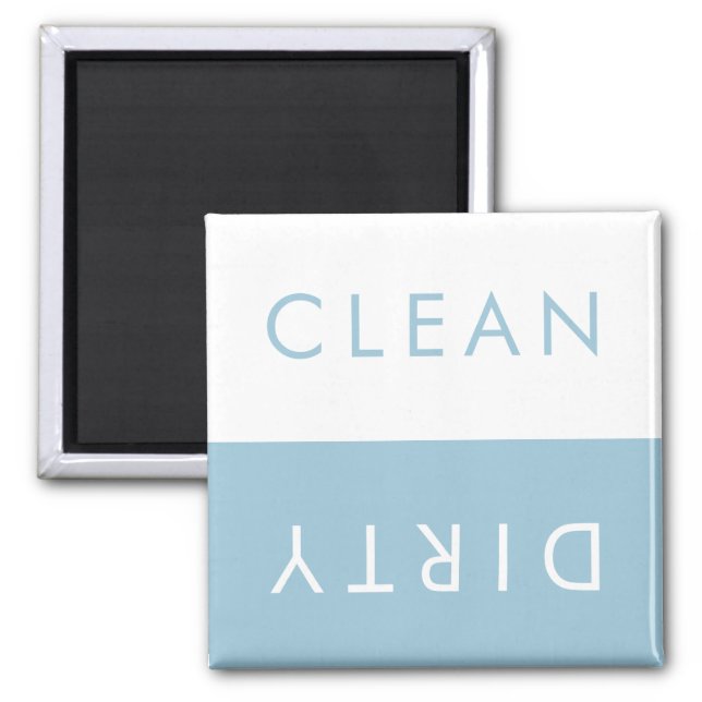 Clean Dirty Dishwasher Magnet in Custom Colours (Front)