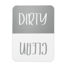 Clean | Dirty Dishwasher Magnet Sign
