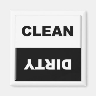 Clean Dirty Dishwasher Magnet Sign