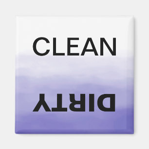 Clean/Dirty Dishwasher Purple Ombre Magnet