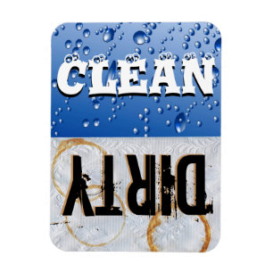 Clean & Dirty Dishwasher Vinyl Magnet