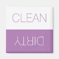 Clean Dirty indicator dishwasher lavender simple