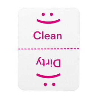 Clean Dirty Magnet - Pink - (Smile/Frown)