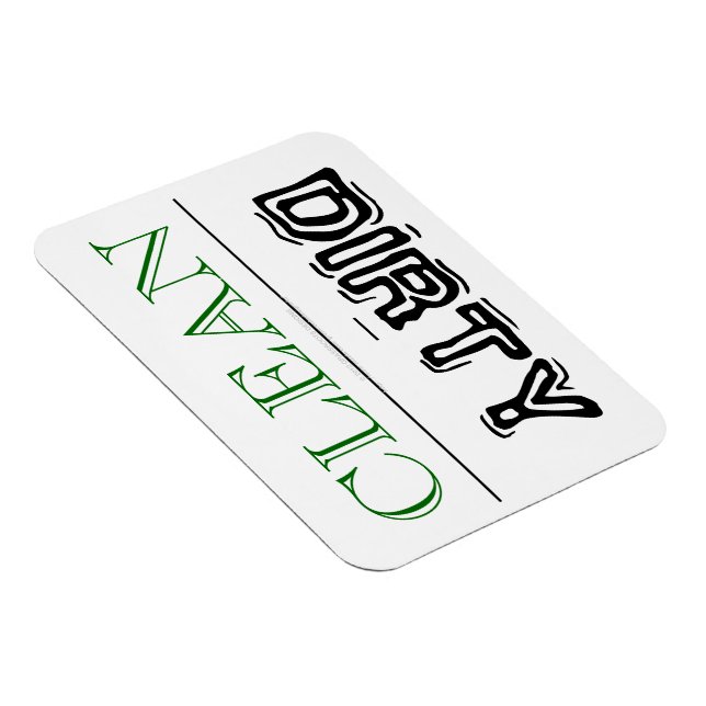 CLEAN DIRTY Multi-Purpose Dishwasher Clothes Dryer Magnet (Right Side)