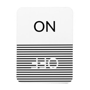 Clean Dirty, ON OFF Dishwasher Laundry black white Magnet