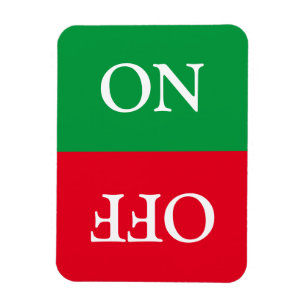 Clean Dirty, ON OFF, Dishwasher Laundry green red Magnet