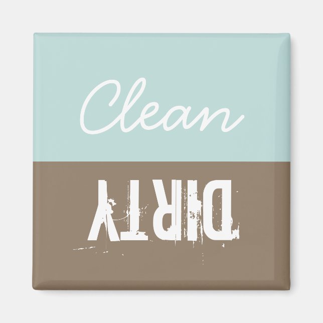 Clean Dirty Rotatable Dishwasher Magnet (Front)