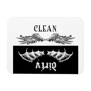Clean & Dirty Wings Flexible Photo Magnet