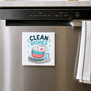 Clean Dishes Dishwasher Magnet
