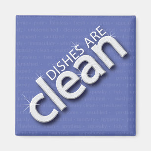 Clean Dishes Magnet