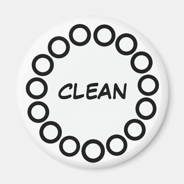 "CLEAN" Dishwasher Magnet ("DIRTY"sold separately) (Front)