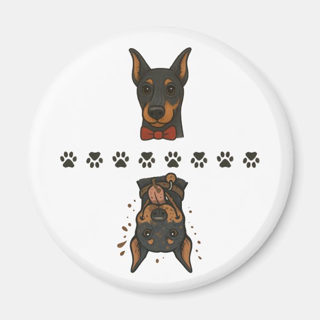Clean Dobie Dirty Dobie No Text Dishwasher Magnet (Front)