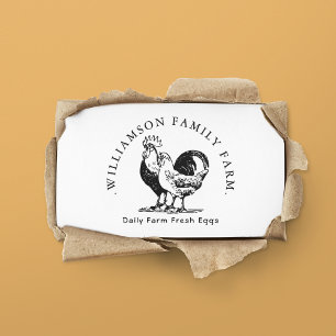 Clean Farmers Market Organic Fresh Eggs Chicken Business Card