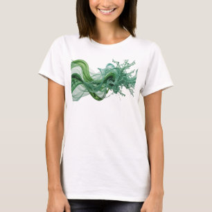Clean Green ABSTRACT ART Graphic Tee