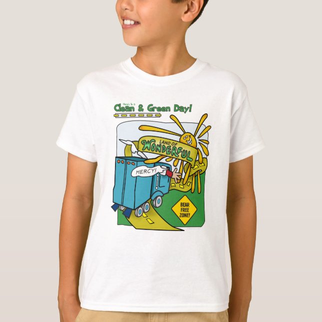 Clean & Green Day! Kids T-Shirt (Front)