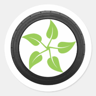 Clean Green Power - Electric Car Classic Round Sticker