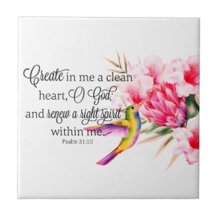 Clean heart ceramic tile