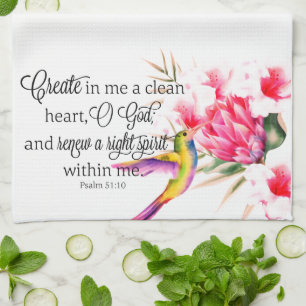 Clean heart  tea towel