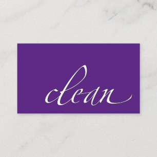 Clean Housecleaning Cleaner Business Card