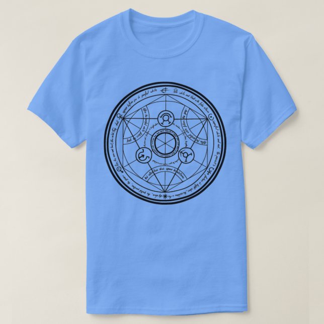 Clean Human Transmutation Circle Light T-Shirt (Design Front)