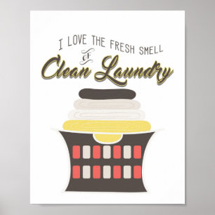Clean Laundry Art Print - Poster - Wall Art