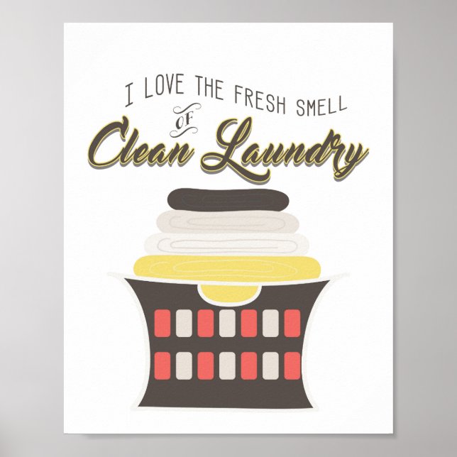 Clean Laundry Art Print - Poster - Wall Art (Front)