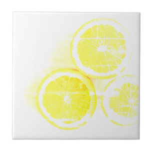 Clean Lines Yummy Oranges  Ceramic Tile