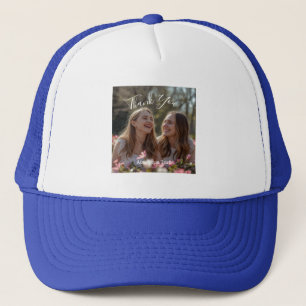 Clean & Minimal Graduation Thank You Photo Trucker Hat