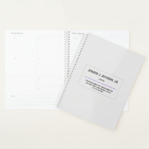 Clean & Minimal Lawyer Planner