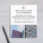 Clean Minimalist Custom Business Logo 2 Photo Flyer<br><div class="desc">This modern,  minimalist flyer would be great for your business/promotional needs. Easily add your own details by clicking on the "personalise" option.</div>