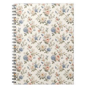 Clean Modern Garden Florals and Negative Space Notebook