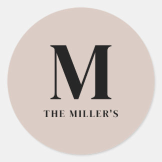 Clean & Modern Initial Sticker